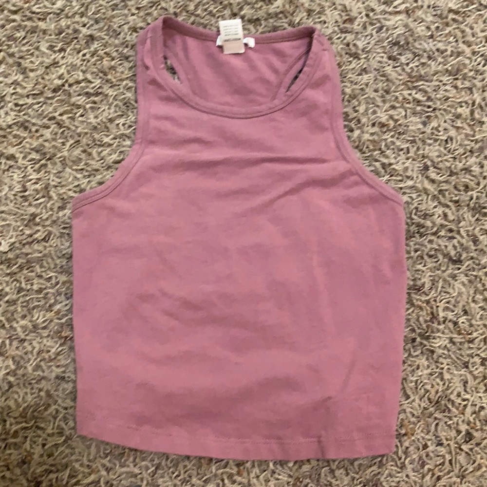 Cropped Halter Top (Razor Back)